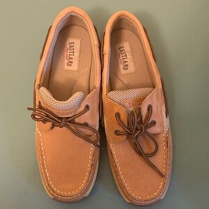 Eastland Womens Brown and Tan Boat Shoes